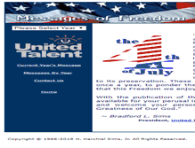 Tablet Screenshot of july4greeting.com